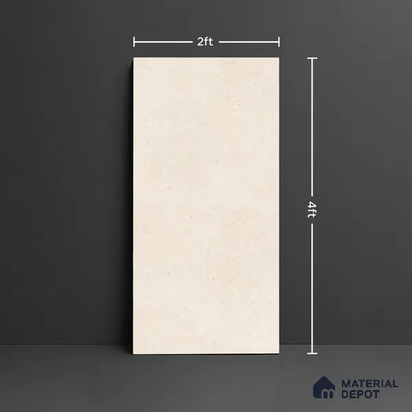 Stone Look Floor & Wall Tile TL 08095 Delton Beige 4 ft x 2 ft Vitrified Matte Finish - 9 mm