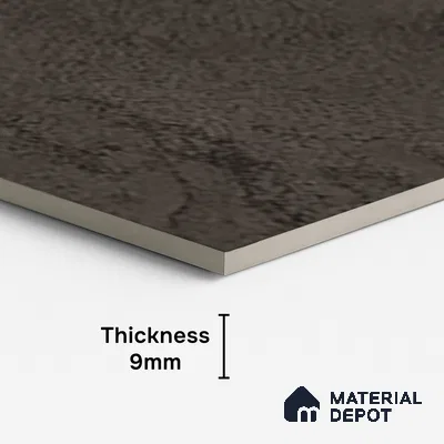 Marble Look Wall & Floor Tile TL 10140 B Bottega Nero 4 ft x 2 ft Vitrified Matte Finish - 9 mm
