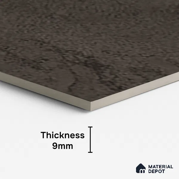 Marble Look Wall & Floor Tile TL 10140 B Bottega Nero 4 ft x 2 ft Vitrified Matte Finish - 9 mm