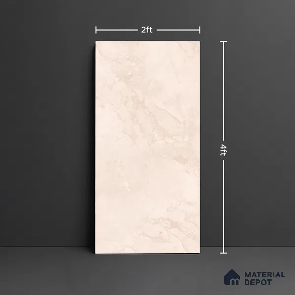 Marble Look Wall & Floor Tile TL 10140 C Bottega Crema 4 ft x 2 ft Vitrified Matte Finish - 9 mm