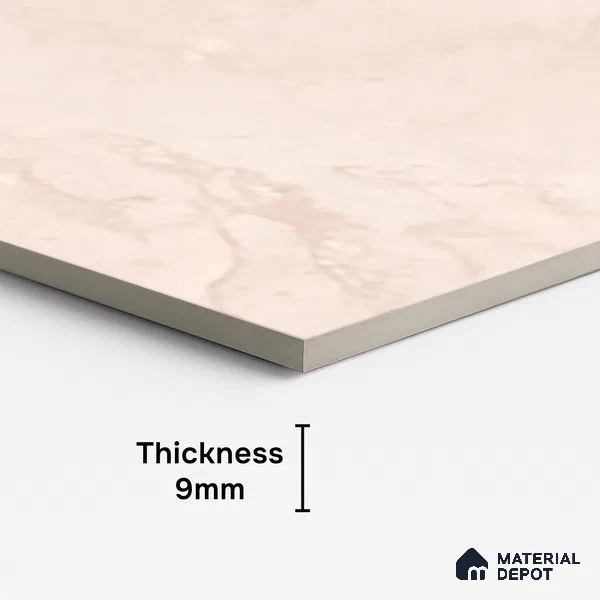 Marble Look Wall & Floor Tile TL 10140 C Bottega Crema 4 ft x 2 ft Vitrified Matte Finish - 9 mm