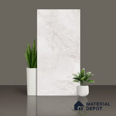 Marble Look Wall & Floor Tile TL 10140 Bottega Bianco 4 ft x 2 ft Vitrified Matte Finish - 9 mm
