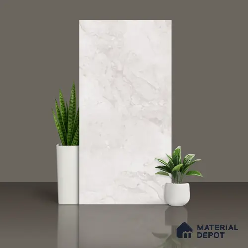 Marble Look Wall & Floor Tile TL 10140 Bottega Bianco 4 ft x 2 ft Vitrified Matte Finish - 9 mm
