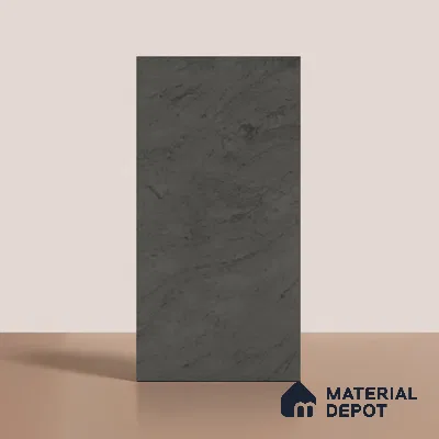 Marble Look Floor & Wall Tile TL 08111 B LC Englend Black 4 ft x 2 ft Vitrified Matte Finish - 9 mm | Random 7