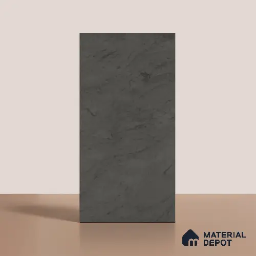Marble Look Floor & Wall Tile TL 08111 B LC Englend Black 4 ft x 2 ft Vitrified Matte Finish - 9 mm | Random 7