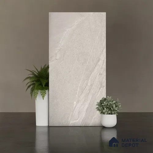Punch Wall & Floor Tile TL 09946 B 4 ft x 2 ft Grey Vitrified Matte Finish Tile - 9 mm | Ideal for Living Room, Bedroom, Bathroom, Kitchen