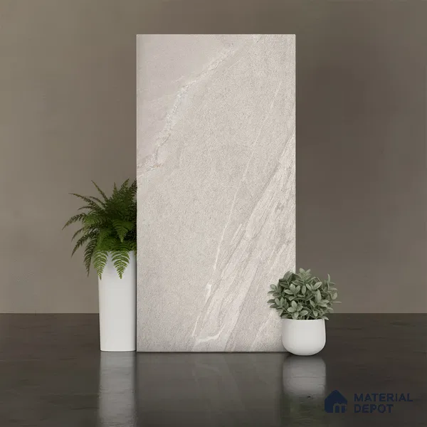 Punch Wall & Floor Tile TL 09946 B 4 ft x 2 ft Grey Vitrified Matte Finish Tile - 9 mm | Ideal for Living Room, Bedroom, Bathroom, Kitchen