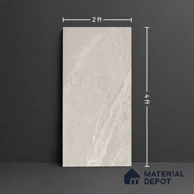 Punch Wall & Floor Tile TL 09946 B 4 ft x 2 ft Grey Vitrified Matte Finish Tile - 9 mm | Ideal for Living Room, Bedroom, Bathroom, Kitchen