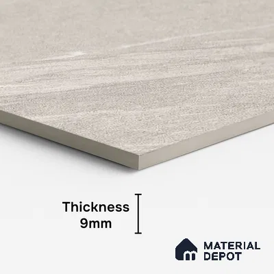 Punch Wall & Floor Tile TL 09946 B 4 ft x 2 ft Grey Vitrified Matte Finish Tile - 9 mm | Ideal for Living Room, Bedroom, Bathroom, Kitchen