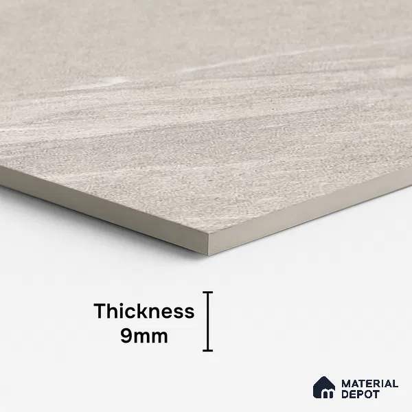 Punch Wall & Floor Tile TL 09946 B 4 ft x 2 ft Grey Vitrified Matte Finish Tile - 9 mm | Ideal for Living Room, Bedroom, Bathroom, Kitchen
