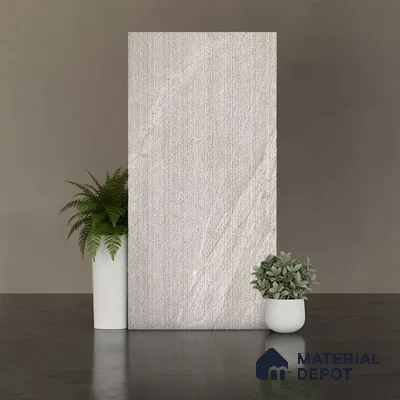 Punch Wall Tile TL 09946 4 ft x 2 ft Grey Vitrified Matte Finish Tile - 9 mm | Ideal for Living Room, Bedroom, Bathroom, Kitchen