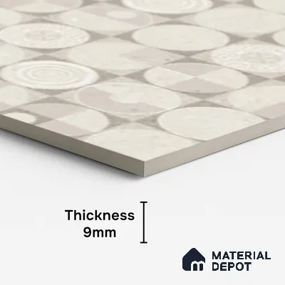 Patterned Look Wall Tile TL 08119 B SG Stoneza Beige Decor 4 ft x 2 ft Vitrified Matte Finish - 9 mm | Random 4