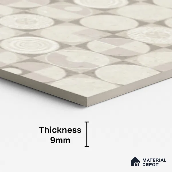 Patterned Look Wall Tile TL 08119 B SG Stoneza Beige Decor 4 ft x 2 ft Vitrified Matte Finish - 9 mm | Random 4