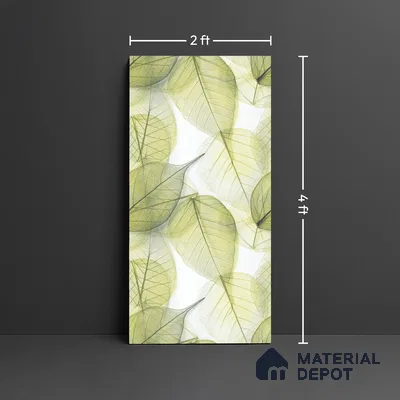 Floral Wall Tile TL 10437 Glossy Finish 4 ft x 2 ft Vitrified Tile- 9 mm | Suitable for Bathroom, Accent/Feature Wall, Dining Area