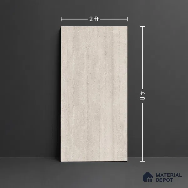 Stone Wall & Floor Tile TL 09932 4 ft x 2 ft Brown Vitrified Matte Finish Tile - 9 mm | Ideal for Living Room, Bedroom, Bathroom, Kitchen