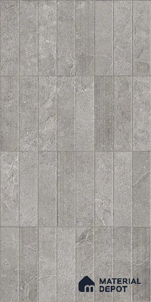 Punch Wall Tile TL 09948 4 ft x 2 ft Grey Vitrified Matte Finish Tile - 9 mm | Ideal for Living Room, Bedroom, Bathroom, Kitchen