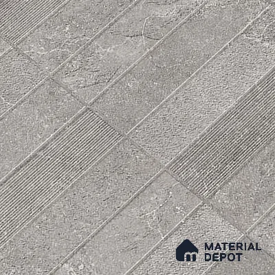 Punch Wall Tile TL 09948 4 ft x 2 ft Grey Vitrified Matte Finish Tile - 9 mm | Ideal for Living Room, Bedroom, Bathroom, Kitchen