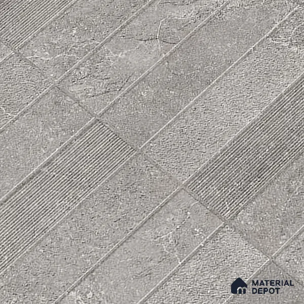 Punch Wall Tile TL 09948 4 ft x 2 ft Grey Vitrified Matte Finish Tile - 9 mm | Ideal for Living Room, Bedroom, Bathroom, Kitchen