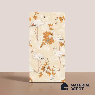 Patterned Wall Tile TL 09915 4 ft x 2 ft Beige Vitrified Matte Finish Tile - 9 mm | Ideal for Living Room,Bedroom,Bathroom,Kitchen