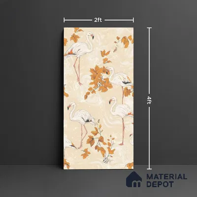 Patterned Wall Tile TL 09915 4 ft x 2 ft Beige Vitrified Matte Finish Tile - 9 mm | Ideal for Living Room,Bedroom,Bathroom,Kitchen