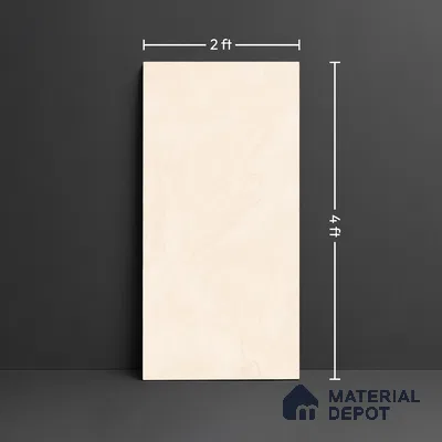 Stone Wall & Floor Tile TL 09952 B 4 ft x 2 ft Beige Vitrified Matte Finish Tile - 9 mm | Ideal for Living Room, Bedroom, Bathroom, Kitchen