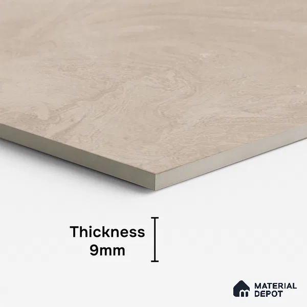 Stone Wall & Floor Tile TL 09952 D 4 ft x 2 ft Brown Vitrified Matte Finish Tile - 9 mm | Ideal for Living Room, Bedroom, Bathroom, Kitchen