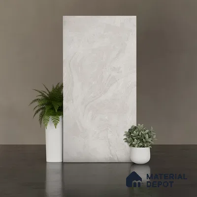 Stone Wall & Floor Tile TL 09952 F 4 ft x 2 ft Grey Vitrified Matte Finish Tile - 9 mm | Ideal for Living Room, Bedroom, Bathroom, Kitchen