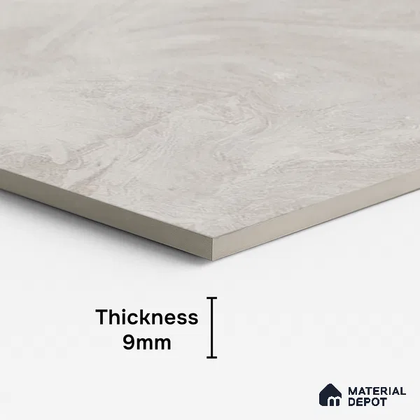 Stone Wall & Floor Tile TL 09952 F 4 ft x 2 ft Grey Vitrified Matte Finish Tile - 9 mm | Ideal for Living Room, Bedroom, Bathroom, Kitchen