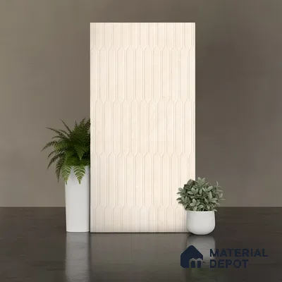 Punch Wall Tile TL 09952 4 ft x 2 ft Beige Vitrified Matte Finish Tile - 9 mm | Ideal for Living Room, Bedroom, Bathroom, Kitchen
