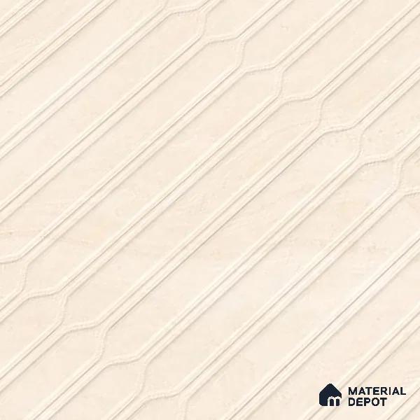 Punch Wall Tile TL 09952 4 ft x 2 ft Beige Vitrified Matte Finish Tile - 9 mm | Ideal for Living Room, Bedroom, Bathroom, Kitchen