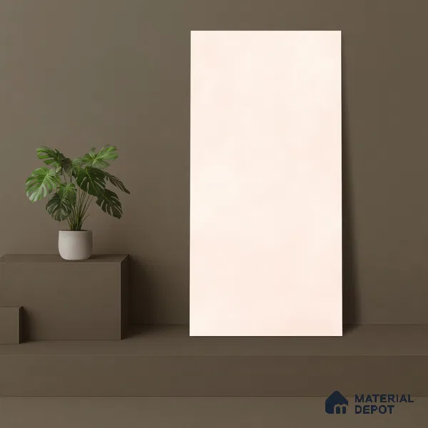 Plain Solids  Tile TL 07547 B Cementi Pink Grande 4 ft x 2 ft GVT Vitrified Matte Finish - 9 mm | 3 Random Design (Sample)