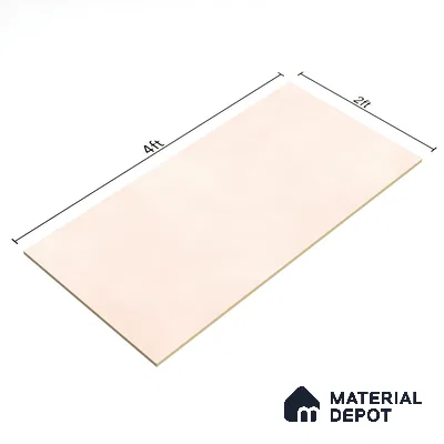 Plain Solids  Tile TL 07547 B Cementi Pink Grande 4 ft x 2 ft GVT Vitrified Matte Finish - 9 mm | 3 Random Design (Sample)