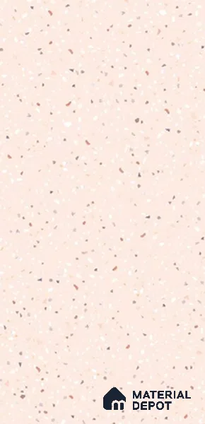 Terrazzo Wall & Floor Tile TL 07547 Cementi Pink Terrazo 4 ft x 2 ft GVT Vitrified Matte Finish - 9 mm (Sample)