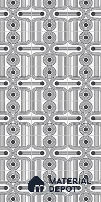 Patterned Wall Tile TL 09984 4 ft x 2 ft Grey Vitrified Matte Finish Tile - 9 mm | Ideal for Living Room,Bedroom,Bathroom,Kitchen