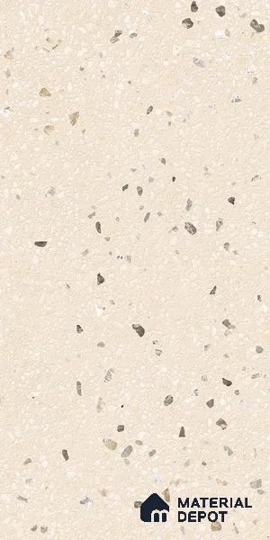 Terrazzo Wall & Floor Tile TL 09929 B 4 ft x 2 ft Cream Vitrified Matte Finish Tile - 9 mm | Ideal for Living Room, Bedroom, Bathroom, Kitchen (Sample)