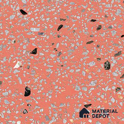 Terrazzo Wall & Floor Tile TL 09929 D 4 ft x 2 ft Red Vitrified Matte Finish Tile - 9 mm | Ideal for Living Room, Bedroom, Bathroom, Kitchen