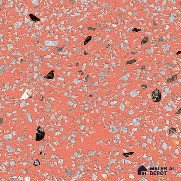 Terrazzo Wall & Floor Tile TL 09929 D 4 ft x 2 ft Red Vitrified Matte Finish Tile - 9 mm | Ideal for Living Room, Bedroom, Bathroom, Kitchen