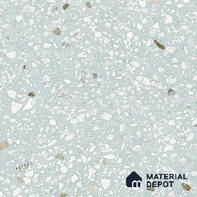 Terrazzo Wall & Floor Tile TL 09929 F 4 ft x 2 ft Blue Vitrified Matte Finish Tile - 9 mm | Ideal for Living Room, Bedroom, Bathroom, Kitchen