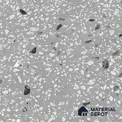 Terrazzo Wall & Floor Tile TL 09929 4 ft x 2 ft Black Vitrified Matte Finish Tile - 9 mm | Ideal for Living Room, Bedroom, Bathroom, Kitchen