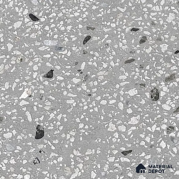 Terrazzo Wall & Floor Tile TL 09929 4 ft x 2 ft Black Vitrified Matte Finish Tile - 9 mm | Ideal for Living Room, Bedroom, Bathroom, Kitchen