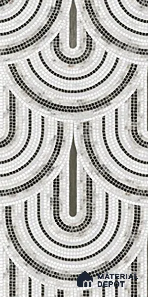 Patterned Wall Tile TL 09981 B 4 ft x 2 ft Grey Vitrified Matte Finish Tile - 9 mm | Ideal for Living Room,Bedroom,Bathroom,Kitchen
