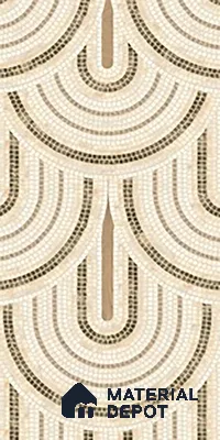 Patterned Wall Tile TL 09981 4 ft x 2 ft Beige Vitrified Matte Finish Tile - 9 mm | Ideal for Living Room,Bedroom,Bathroom,Kitchen