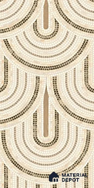 Patterned Wall Tile TL 09981 4 ft x 2 ft Beige Vitrified Matte Finish Tile - 9 mm | Ideal for Living Room,Bedroom,Bathroom,Kitchen