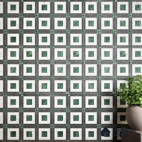 Highlighter Wall Tile TL 07473 Matrix Green 4 ft x 2 ft Green Vitrified Matte Finish Tile - 9 mm | Ideal for Living Room, Bathroom, Kitchen