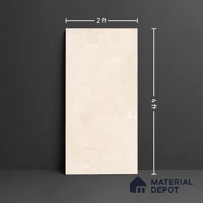 Punch Wall & Floor Tile TL 09944 B 4 ft x 2 ft Cream Vitrified Matte Finish Tile - 9 mm | Ideal for Living Room, Bedroom, Bathroom, Kitchen