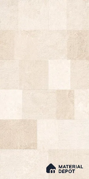 Punch Wall Tile TL 09944 4 ft x 2 ft Cream Vitrified Matte Finish Tile - 9 mm | Ideal for Living Room, Bedroom, Bathroom, Kitchen