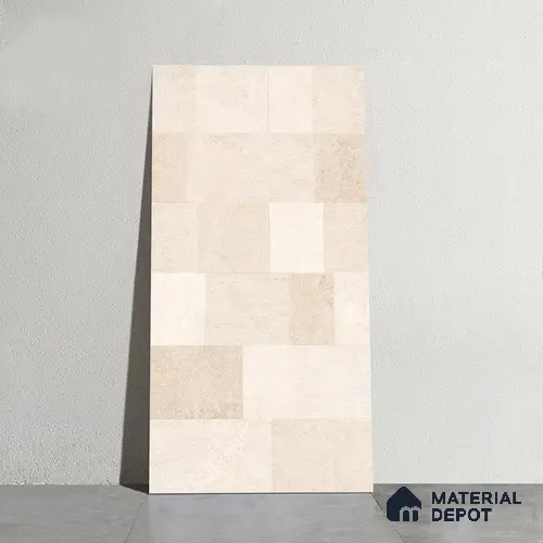 Punch Wall Tile TL 09944 4 ft x 2 ft Cream Vitrified Matte Finish Tile - 9 mm | Ideal for Living Room, Bedroom, Bathroom, Kitchen