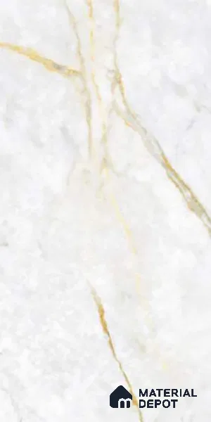 Marble Floor & Wall Tile TL 09928 B 4 ft x 2 ft White Vitrified Matte Finish Tile - 9 mm | Ideal for Living Room,Bedroom,Bathroom,Kitchen