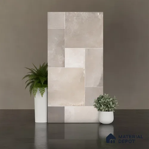 Stone Wall Tile TL 09973 B 4 ft x 2 ft Grey Vitrified Matte Finish Tile - 9 mm | Ideal for Living Room,Bedroom,Bathroom,Kitchen