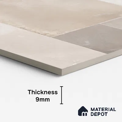 Stone Wall Tile TL 09973 B 4 ft x 2 ft Grey Vitrified Matte Finish Tile - 9 mm | Ideal for Living Room,Bedroom,Bathroom,Kitchen